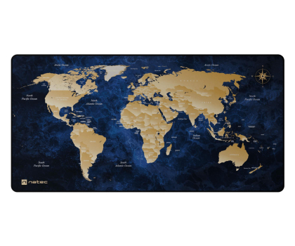 Podkładka pod mysz Natec PODKŁADKA POD MYSZ WORLD DEEP BLUE 800X400MM